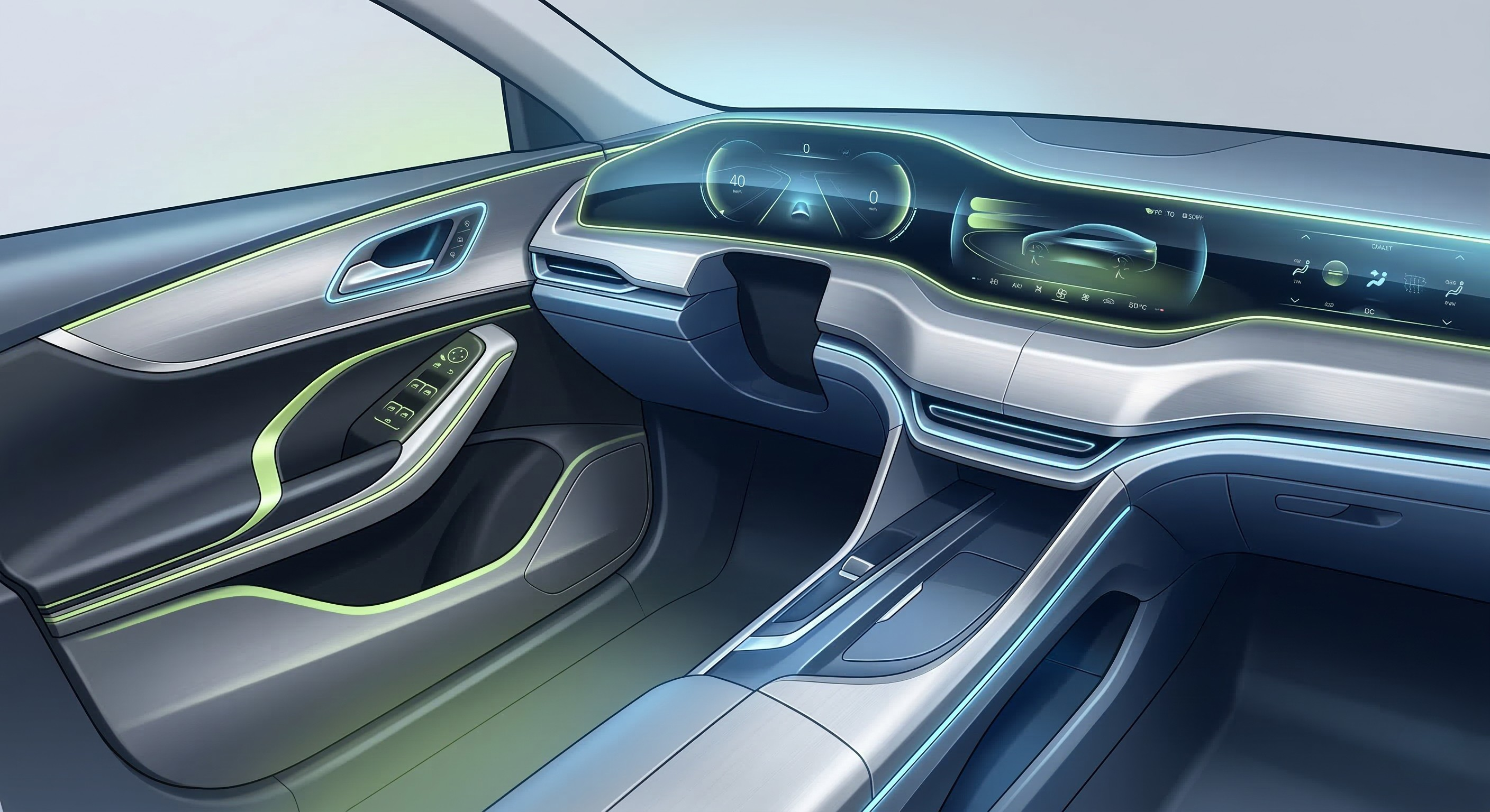 Futuristic Automotive Interior Design Concept